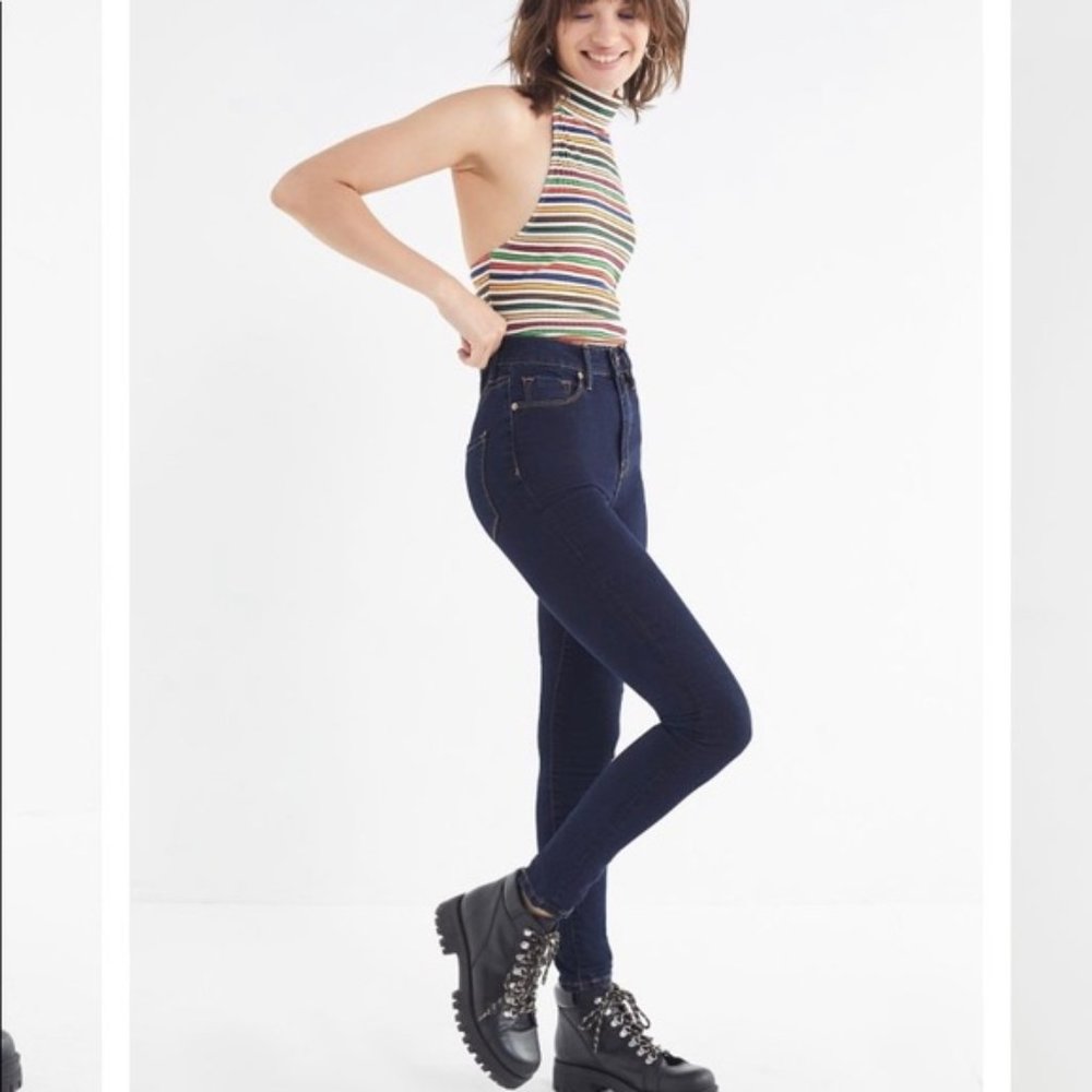 BDG High Rise Skinny Twig Dark Wash Jeans Urban